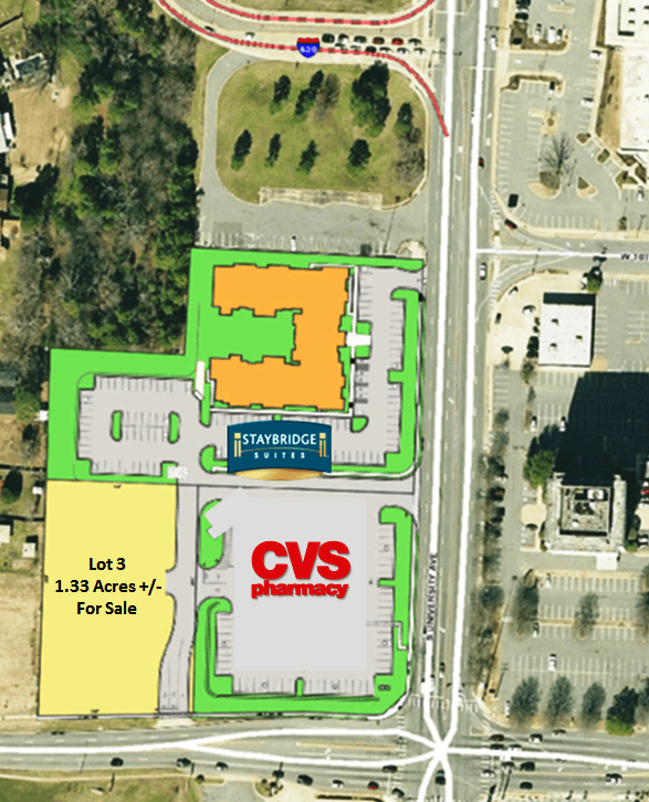 Site Plan with Staybridge and CVS
