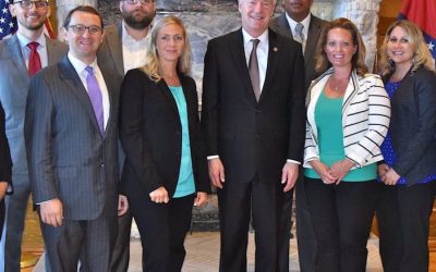 Under 40 Members Meet with Governor Hutchinson
