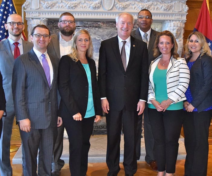 Under 40 Members Meet with Governor Hutchinson